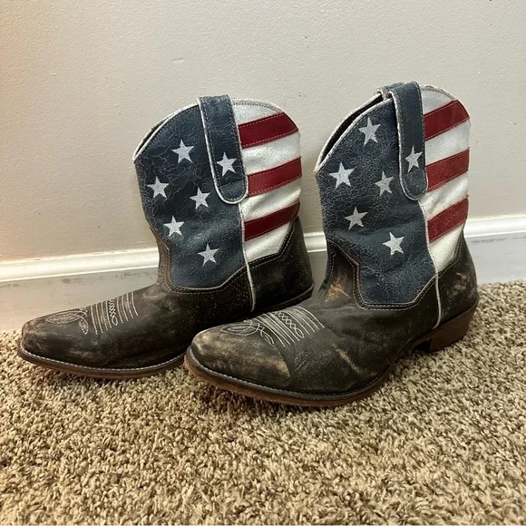 Roper Women’s size 11 Patriotic American Flag Boot - Picture 8 of 10